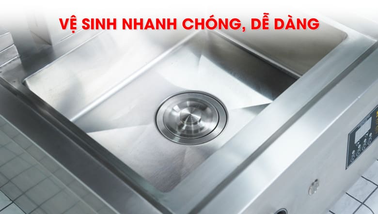 Chậu rửa phía dưới nồi xào Chậu rửa phía dưới nồi xào