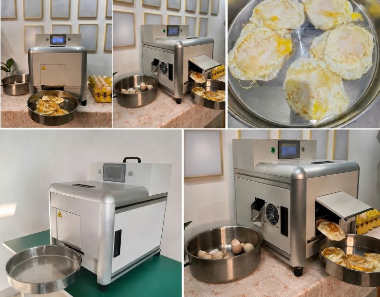 Máy chiên rán trứng tự động JDJ-A1 Một số hình ảnh thực tế của sản phẩm máy chiên rán trứng tự động JDJ-A1